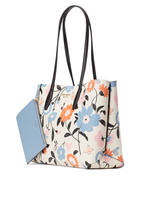 All Day Floral Garden Large Tote Bag